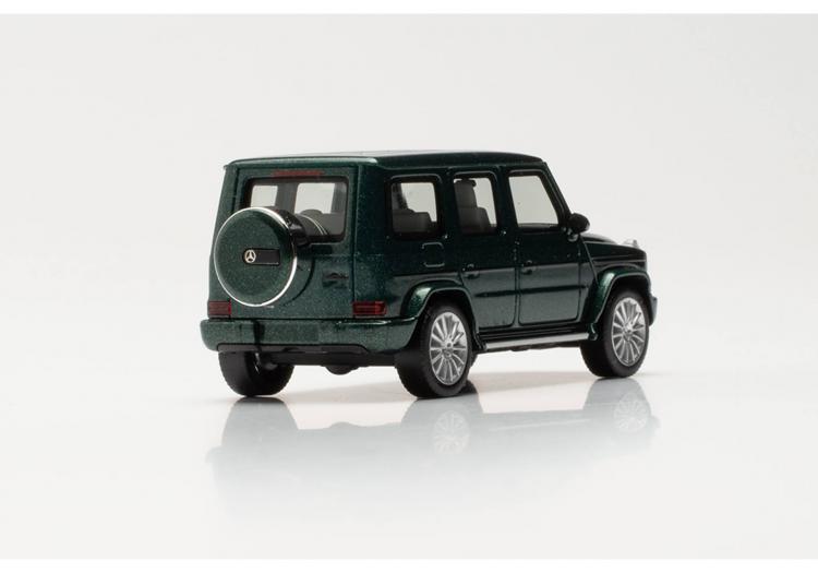 MERCEDES BENZ 4X4 G-Modell VERT SMARAGD METALLISE INTÉRIEUR GRIS AVEC JANTES DE 2018