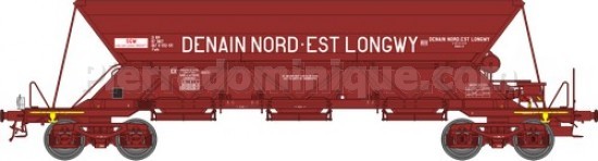 WAGON TREMIE EX T1 Ep.IV “DENAIN NORD EST LONGWY” AVEC FEUX FIN DE CONVOI