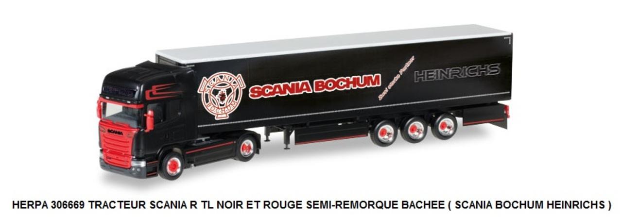 Herpa 066860 voie N Semi-remorque surbaissée à bâches