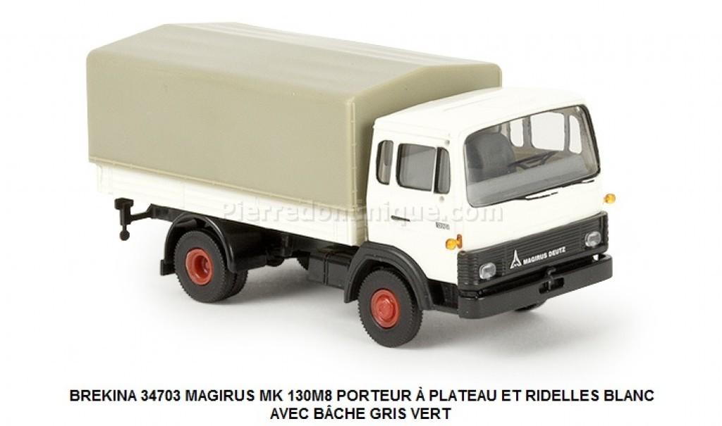 Cursor 1/50 - Mercedes Fourgon L407D L608D Plateau à Ridelles