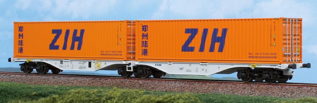 Containers ho dans wagons de marchandises pour modélisme ferroviaire à l' échelle ho