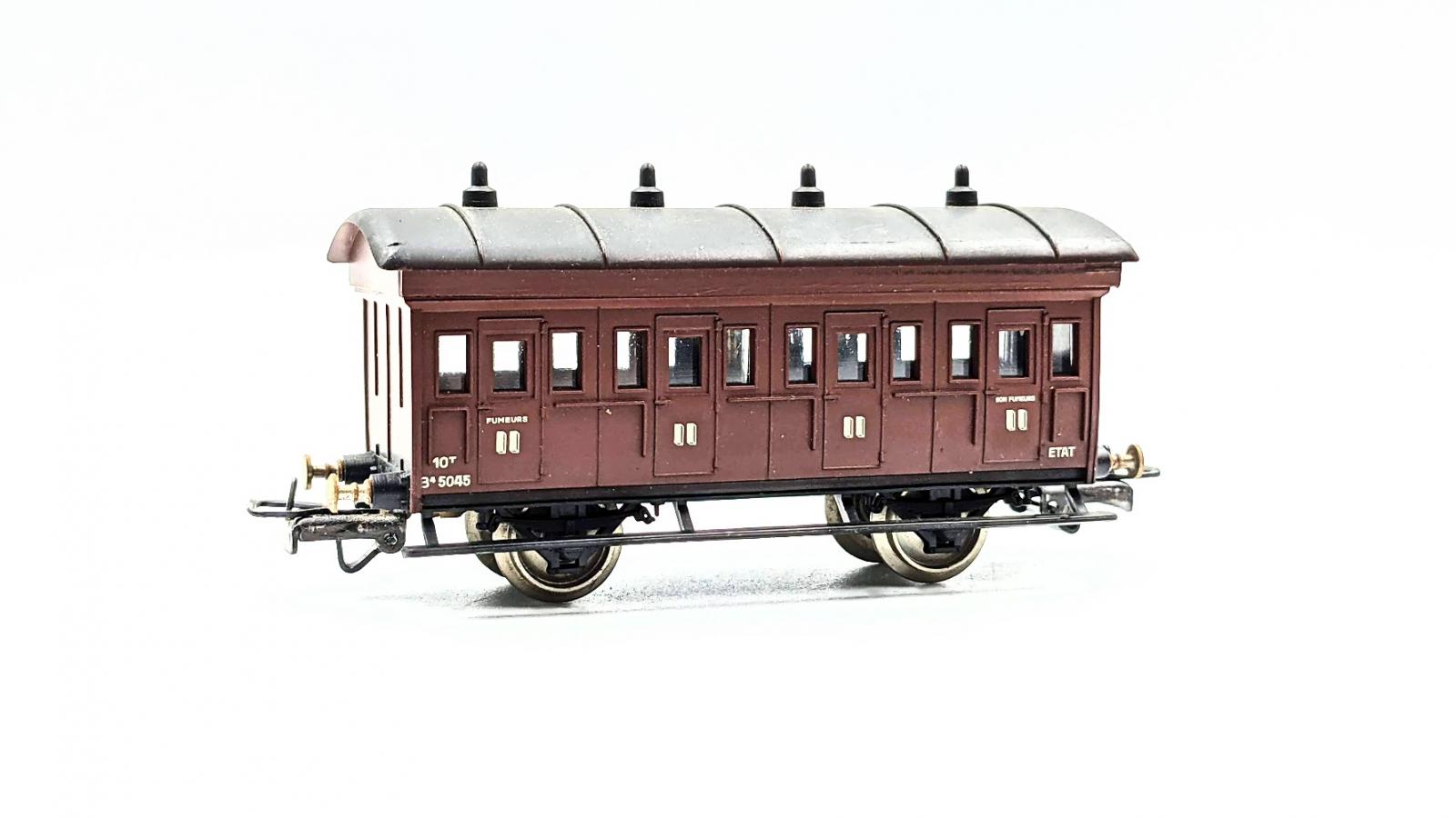 Voiture Impériale Jouef B⁹x 20303 2ème Classe - Échelle HO, Couleur Verte - Neuf En Boîte