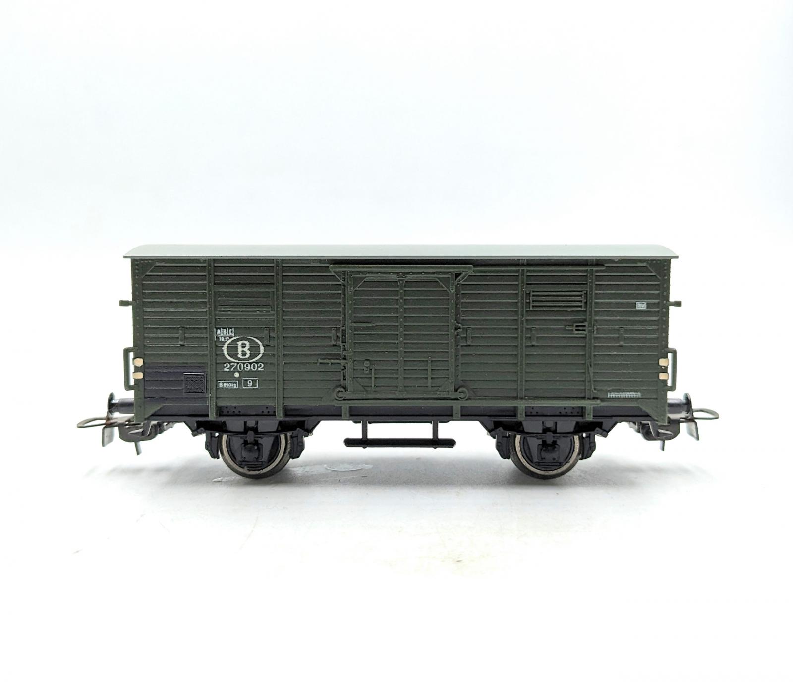 Wagon PIKO Bâché Court Vert – B Cargo SNCB 95467 – HO – Occasion