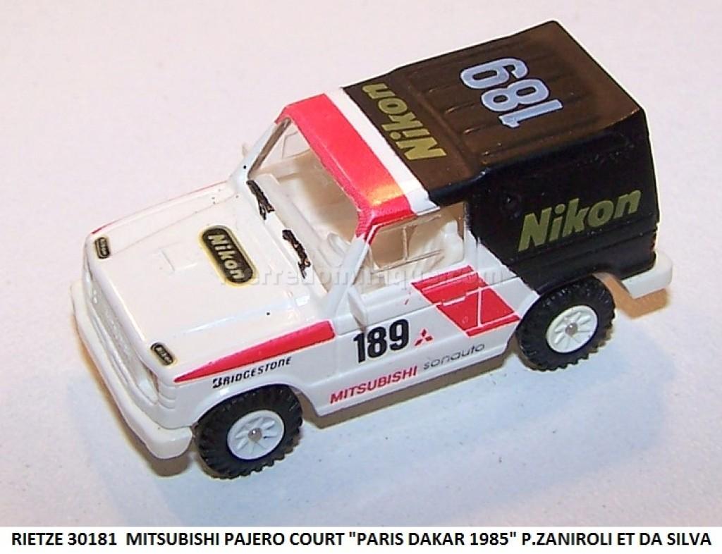 Shop für gebrauchte Modellautos - Mitsubishi Pajero #189 Rallye Paris- Dakar 1985