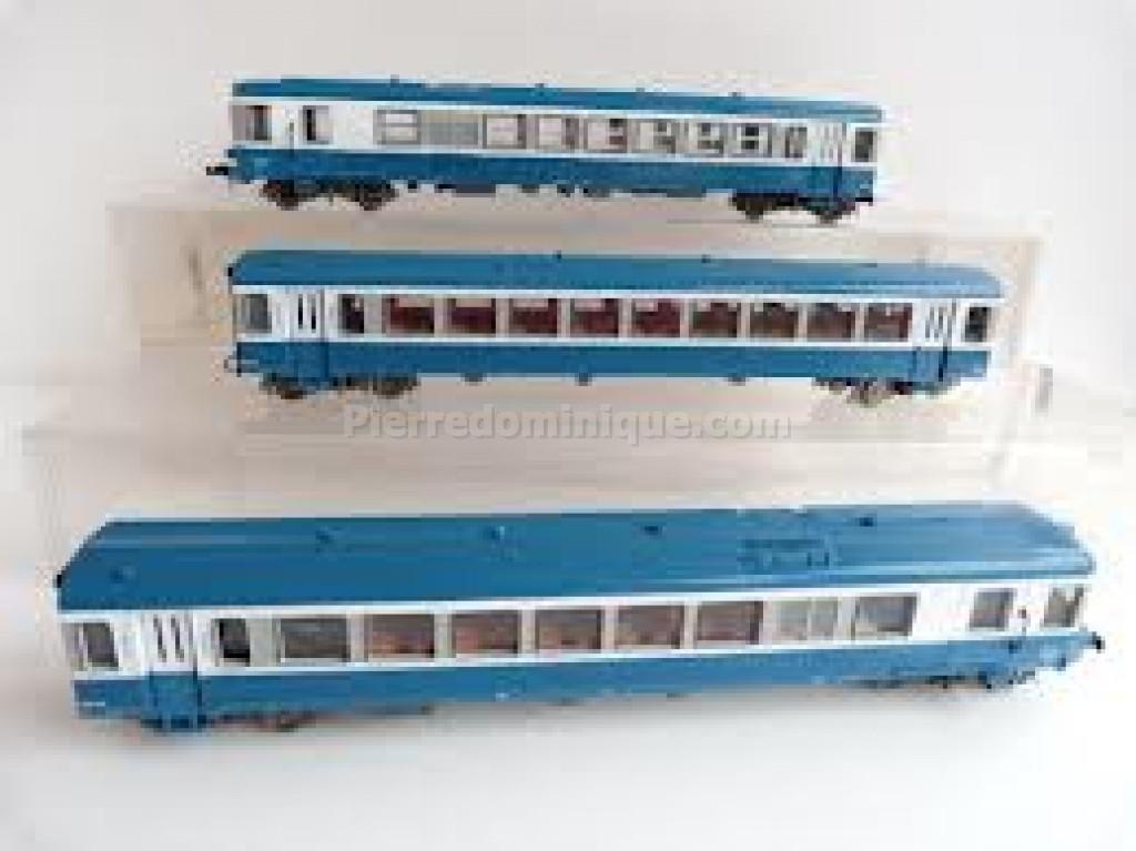Autorail Jouef HJ2613 EAD X 4697 + Remorque XR 8694 SNCF - Époque V - Échelle HO