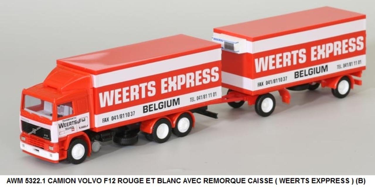 Conrad Volvo F12 + Remorque Pulvé – 1/50 – Camion Miniature Métal – Occasion