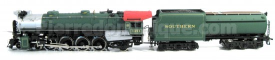 LOCOMOTIVE VAPEUR 4-8-2 MOUNTAIN TYPE-A SOUTHERN #1491 - DCC LENZ
