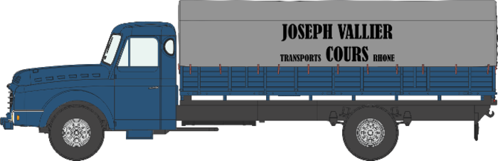 CAMION WILLEME NEZ DE REQUIN BACHE JOSEPH VALLIER - TRANSPORT COURS
