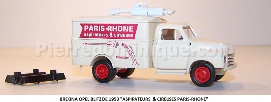 OPEL BLITZ DE 1953 &quot;ASPIRATEURS   CIREUSES PARIS-RHONE&quot;