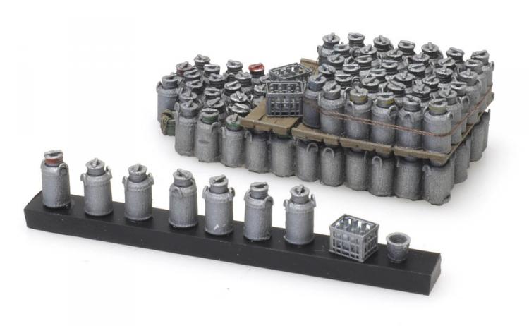 CHARGEMENT DE BIDONS DE LAIT (52MM X 22MM) POUR PORTEUR A PLATEAU ET RIDELLE