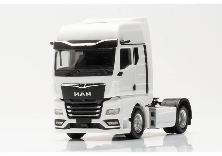 TRACTEUR MAN TGX GX A 2 ESSIEUX BLANC AVEC RETROVISEUR CAMERA