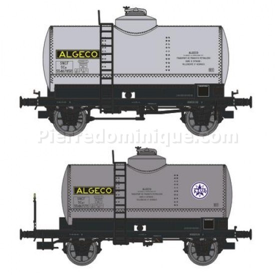 COFFRET 2 WAGONS CITERNE ALGECO SNCF