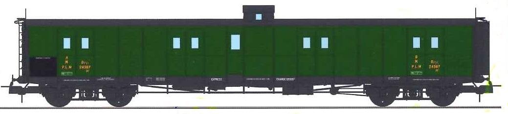 Fourgon SNCF Ree Modeles VB356 - Echelle HO 1/87 - Époque IV