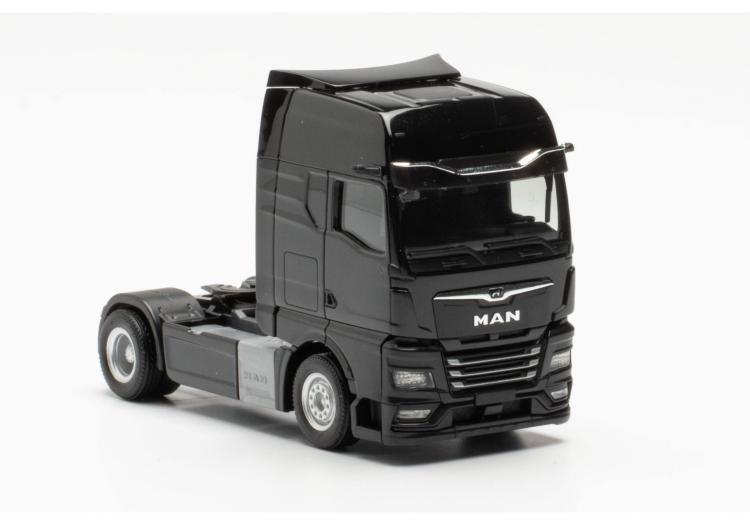 TRACTEUR MAN TGX GX A 2 ESSIEUX NOIR AVEC RETROVISEUR CAMERA