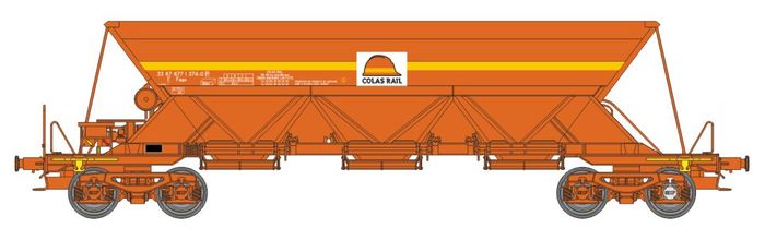 SET DE 3 WAGONS TREMIE EX T1 COLAS