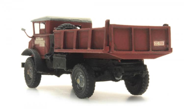 CHEVROLET 3t CAMION BENNE ROUGE TOIT BLANC JEAN ROGGEMAN