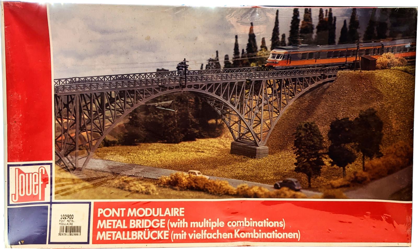 Pont Modulaire Jouef Pour Train électrique - Référence 051029 - Occasion, Boîte Abîmée Mais Complet