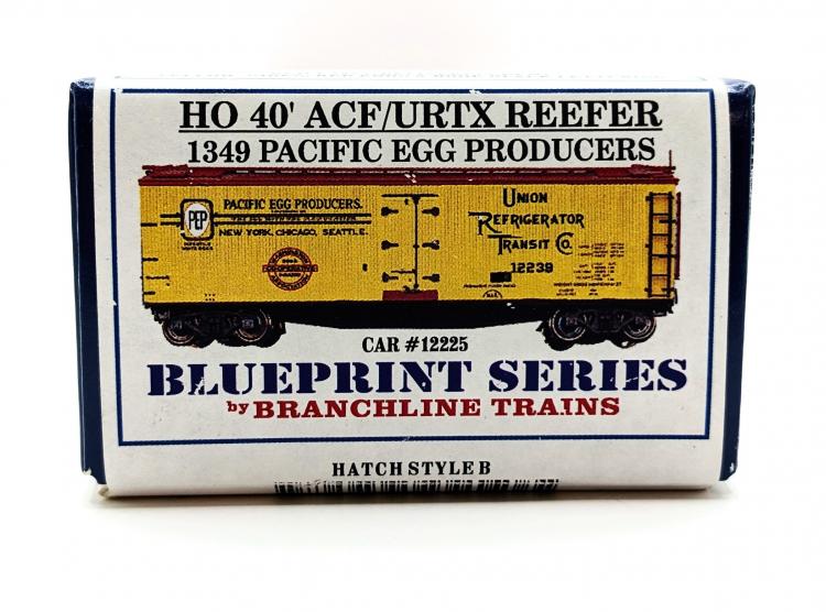 KIT A MONTE WAGON COUVERT 40' ACF URTX REEFER PACIFIC EFF PRODUCERS 12225 - BLUEPRINT SERIES