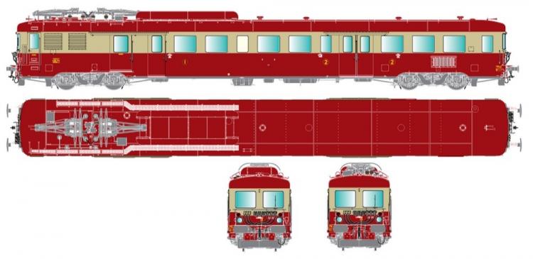 AUTOMOTRICE ZABD 7119 DEPOT : AVIGNON SNCF EP IV