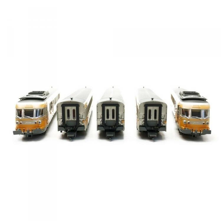 COFFRET TURBOTRAIN RTG 5 ELEMENTS RAME N°4 DEPOT DE VENISSIEUX SNCF - DIGITAL SOUND
