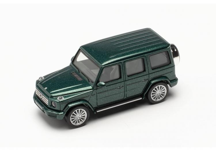 MERCEDES BENZ 4X4 G-Modell VERT SMARAGD METALLISE INTÉRIEUR GRIS AVEC JANTES DE 2018