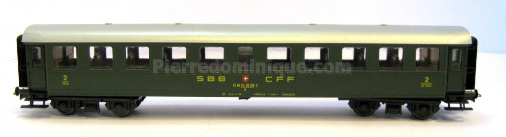 Voiture Voyageurs SBB CFF 1ère Classe - Modèle Réduit Lima HO - Occasion Pour Collectionneurs De Trains