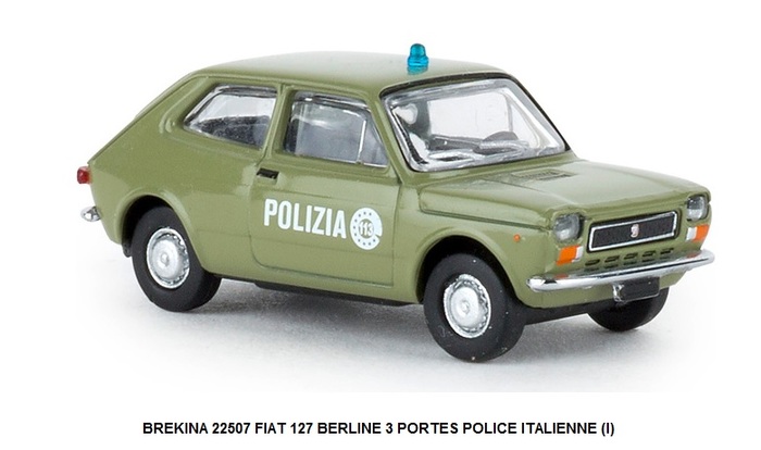 FIAT 127 BERLINE 3 PORTES POLICE ITALIENNE (I)