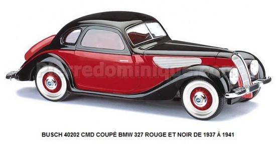 (CMD) COUPÉ BMW 327 ROUGE ET NOIR DE 1937 Ã€ 1941