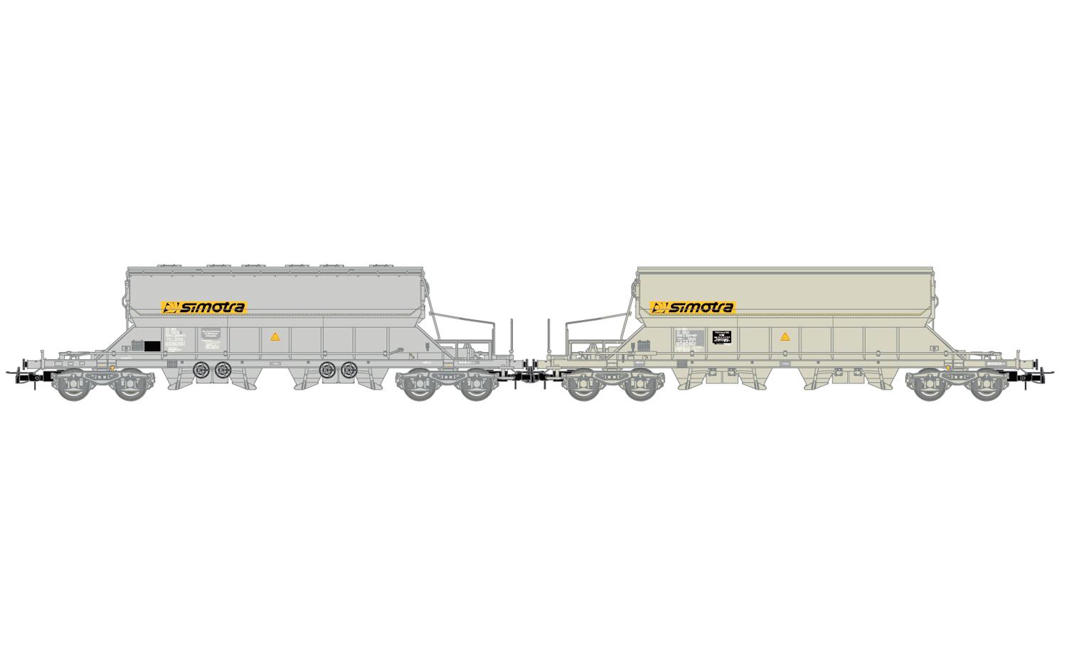 LS Models 31116 - SNCF Schüttgutwagenset DMH SIMOTRA Ep.V