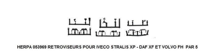 RETROVISEURS POUR IVECO STRALIS XP - DAF XF ET VOLVO FH PAR 5