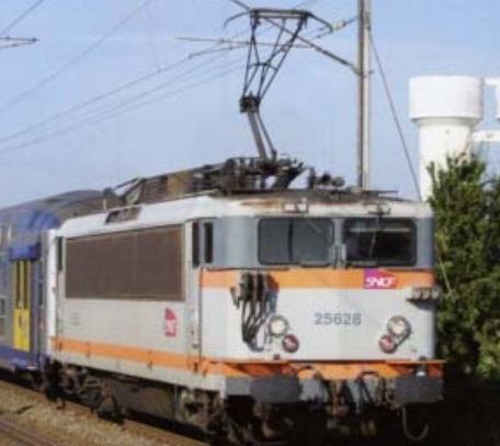 LOCOMOTIVE ELECTRIQUE BB 25500 BETON LOGO CARMILLON SNCF - (A RESERVER)
