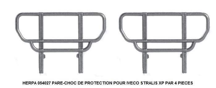 PARE-CHOC DE PROTECTION POUR IVECO STRALIS XP PAR 4 ELEMENTS 