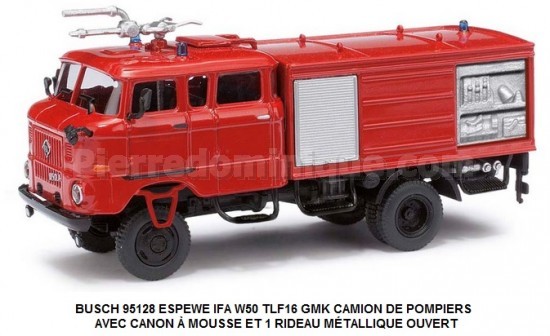 ESPEWE IFA W50 LA TLF16 GMK CAMION DE L'ARMÉE EST ALLEMANDE AVEC CANON Ã€ MOUSSE (NVA)