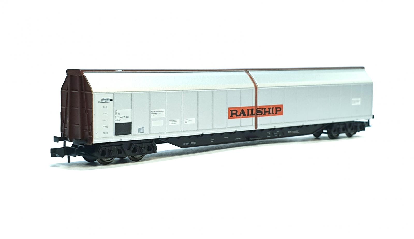 Wagon Couvert Arnold DB époque 5 - Railship à Parois Coulissantes - N 1/160 (occasion)