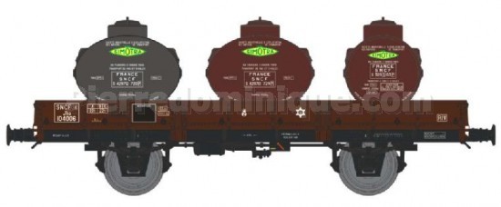 WAGON PLAT OCEM 29 + CITERNES SIMOTRA