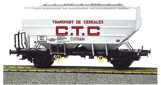 WAGON CEREALIER CTC COTRAM SNCF