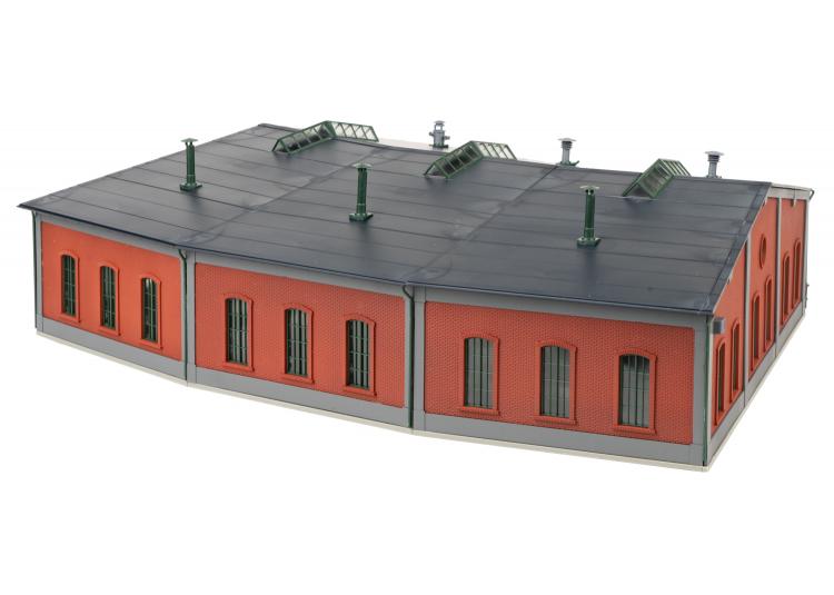 KIT DE CONSTRUCTION ROTONDE EN BRIQUE POUR REMISE A LOCOMOTIVES