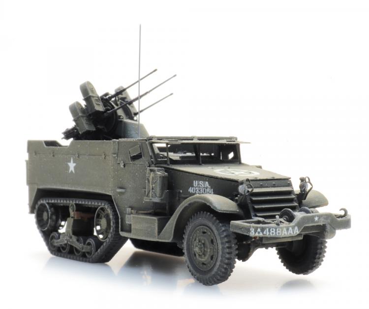 VEHICULE MILITAIRE ARMEE AMERICAINE M16 ANTI AIR