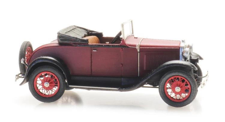 ROADSTER FORD MODEL A ROUGE DECAPOTE