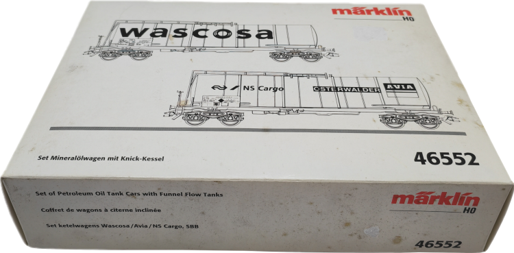 COFFRET DE WAGONS CITERNES WASCOSA ET NS CARGO SBB CFF - BOITE DEFRAICHIE