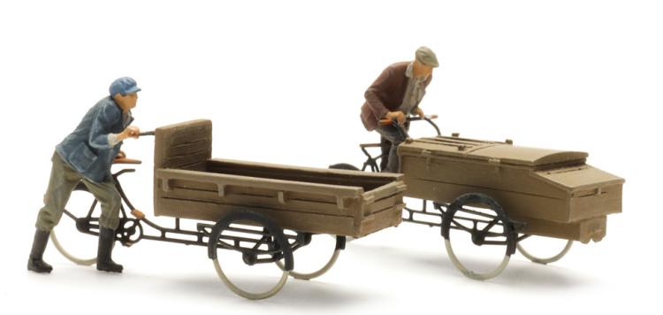 CYCLISTES DE VELO CARGO x2