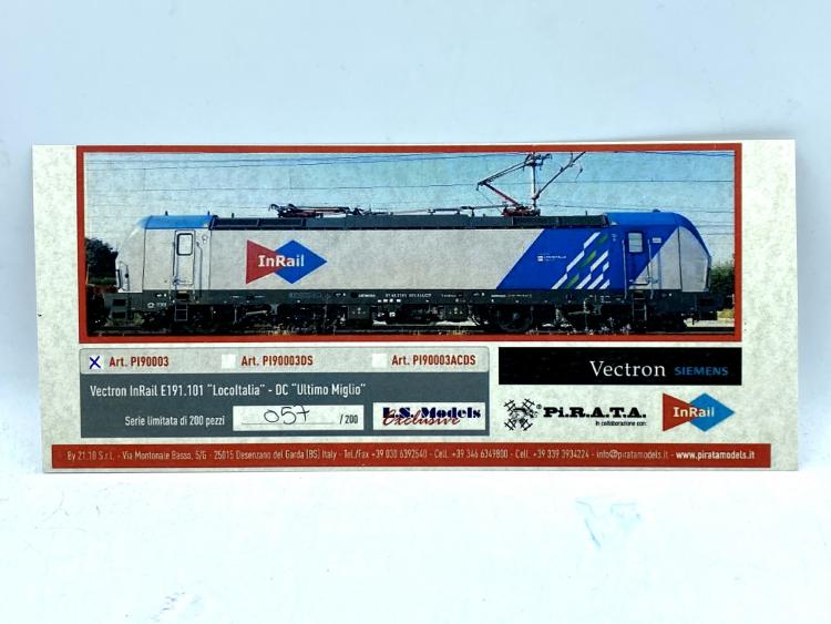 *PROMOS* - LOCOMOTIVE ELECTRIQUE E191.101 SIEMENS VECTRON DC IN RAIL LOCOITALIA - EXCLUSIVITE PIRATA