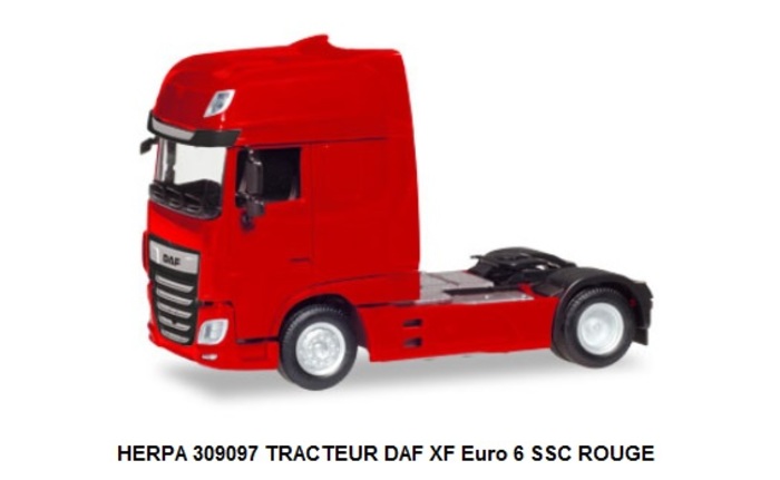 TRACTEUR DAF XF Euro 6 SSC ROUGE