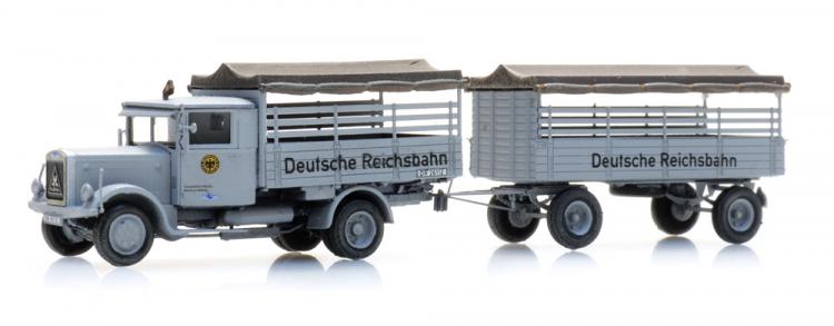 REMORQUE A BACHE DEUTSCHE REICHSBAHN