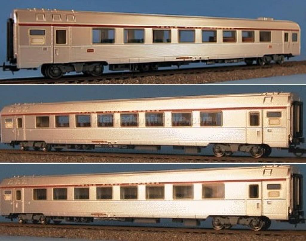 LS MODELS 41015 voiture corail A8u mistral 69 inox TEE SNCF (1/87) EUR