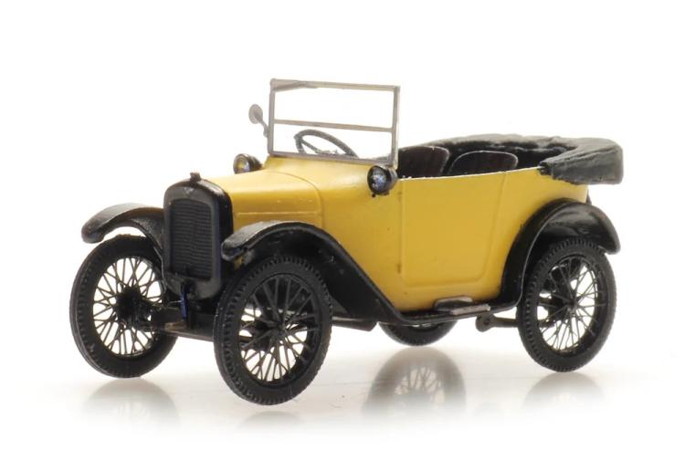 AUSTIN 7 JAUNE DEBACHE JAUNE ET NOIRE