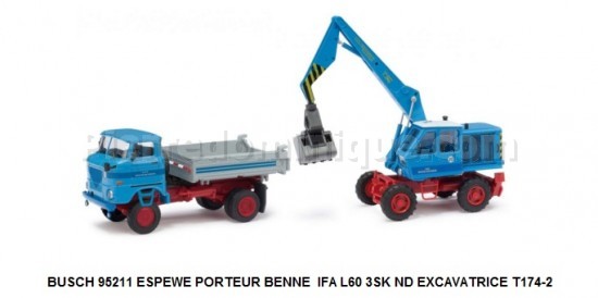 ESPEWE PORTEUR BENNE  IFA L60 3SK ND EXCAVATRICE T174-2
