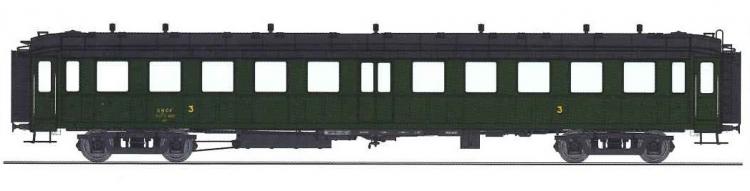 *PROMOS* - VOITURES VOYAGEURS N°11450 BACALAN 3°CL SNCF