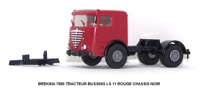 TRACTEUR BUSSING LS 11 ROUGE CHASSIS NOIR