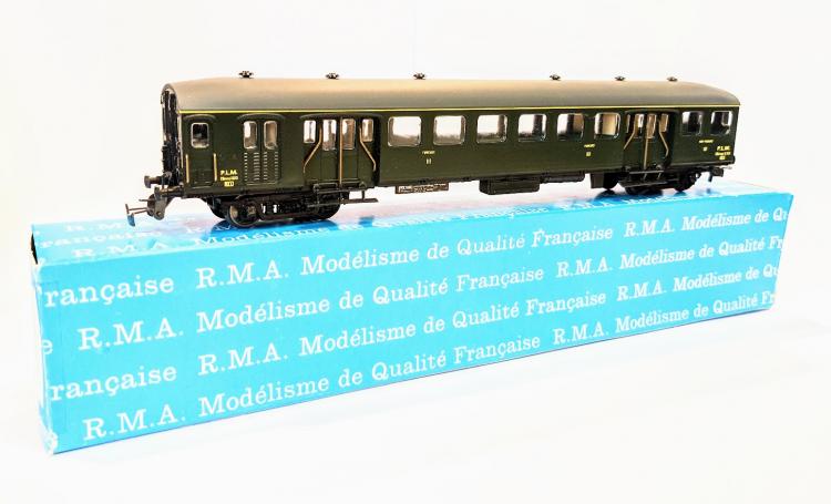 KIT MONTE RAME COMPLETE DE 5 VOITURES VOYAGEURS - TRAIN DE BANLIEUE PLM - 1°CL / 2°CL ET 3°CL - ESPACE FUMEUR ET NON FUMEUR